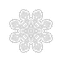 hermosa línea arte mandala vector