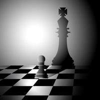 leadership concept,a chess pawn's shadow into chess king shadow,leadership,vector illustrator vector