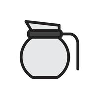 tea pot icon for website, presentation symbol vector