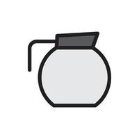 tea pot icon for website, presentation symbol vector