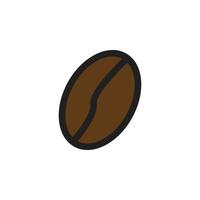 bean coffee icon for website, presentation symbol vector