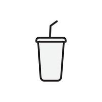 cup drink icon for website, presentation symbol vector