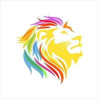 Lion Head Logo Design Template vector