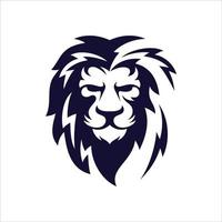 Ilustración de vector de plantilla de diseño de logotipo de cabeza de león