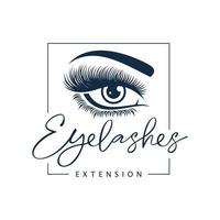 Luxury Beauty Eye Lashes Logo Vector Template