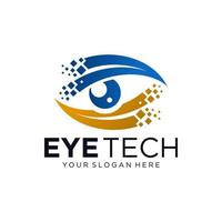 Modern Logo Innovative Concept Eye Technology Stock Vector illustration