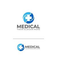 vector de stock de plantilla de logotipo médico