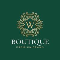 Luxury logo monogram crest template design vector illustration. Royal brand vintage vignette ornaments.