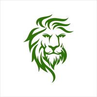 Lion Head Logo Design Template vector