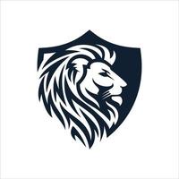 Ilustración de vector de plantilla de diseño de logotipo de cabeza de león