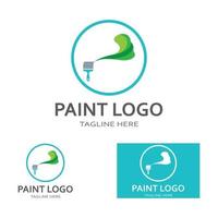 vector de icono de logotipo de pintura
