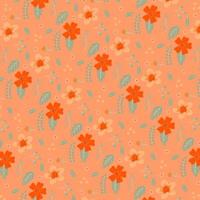 Abstract flower pattern background.  Vector illustration.