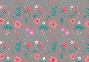 Abstract flat hand draw floral pattern background. Vector. vector