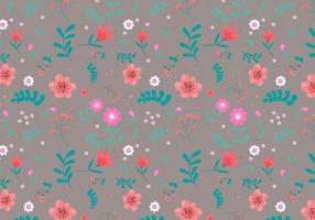 Abstract flat hand draw floral pattern background. Vector. vector