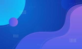 Abstract blue gradient fluid background. vector