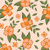 Abstract flower pattern background. Vector illustration.