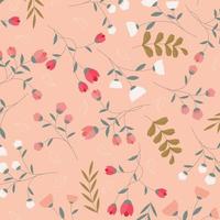 Abstract flower pattern background. Vector illustration.