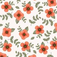 Abstract flower pattern background. Vector illustration.