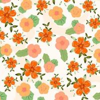 Abstract flower pattern background. Vector illustration.