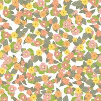 Abstract flower pattern background. Vector illustration.