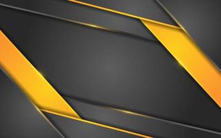 Abstract black gradient background with futuristic glowing line gold vector