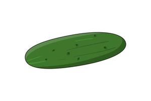 Cucumber vector illustration in cartoon style