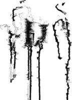 textura vectorial de pintura de tinta abstracta aislada en un fondo blanco. vector