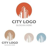 vector de logotipo de horizonte de la ciudad