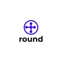 abstract round logo vector