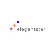 Beauty Elegant Star logo design vector