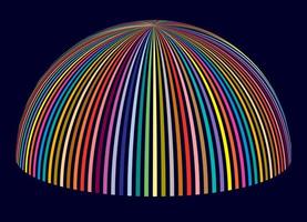 cúpula abstracta colorida vector