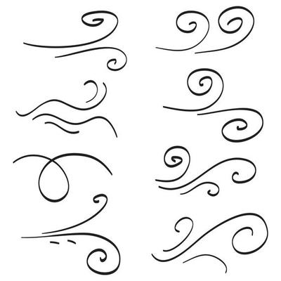 doodle wind illustration vector handrawn style