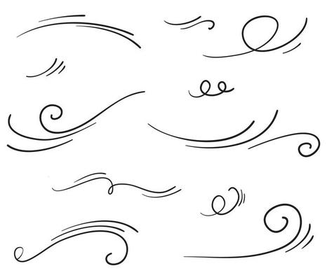 doodle wind illustration vector handrawn style