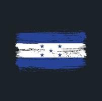 trazos de pincel de la bandera de honduras. bandera nacional vector