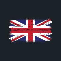 United Kingdom Flag Brush Strokes. National Flag vector