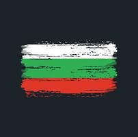 Bulgaria Flag Brush Strokes. National Flag vector