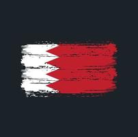 Bahrain Flag Brush Strokes. National Flag vector