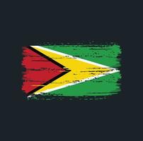 Guyana Flag Brush Strokes. National Flag vector