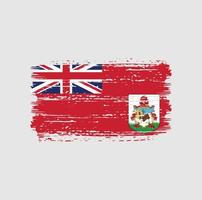 Bermuda Flag Brush Strokes. National Flag vector