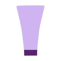 tubo cosmético plano vectorial para ilustración aislada de crema vector