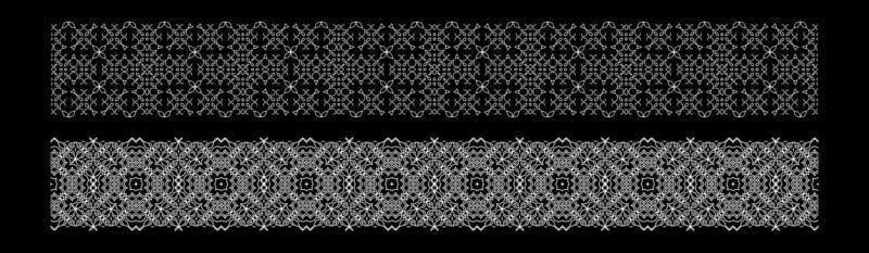 collection of decorative borders vector