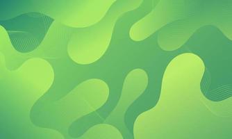 Abstract Green Fluid Wave Background vector