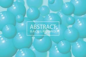 Abstract background with realistic 3d sphere, vector