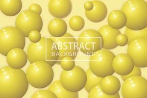 Abstract background with realistic 3d sphere, Vector illustration