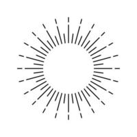 Sunburst. sunburst icon. Retro.Burst design. Sunlight. Vector illustration.