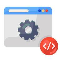 Editable modern style vector of web development icon