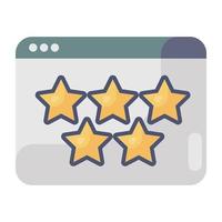 Flat vector design of web layout