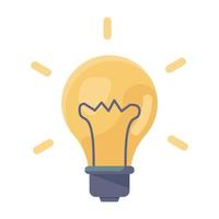 Modern flat icon of creative idea vector