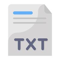 estilo de archivo de texto, vector editable