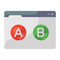 Editable vector of ab testing